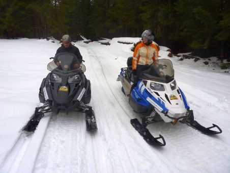 Mountain tours with snowmobile!
